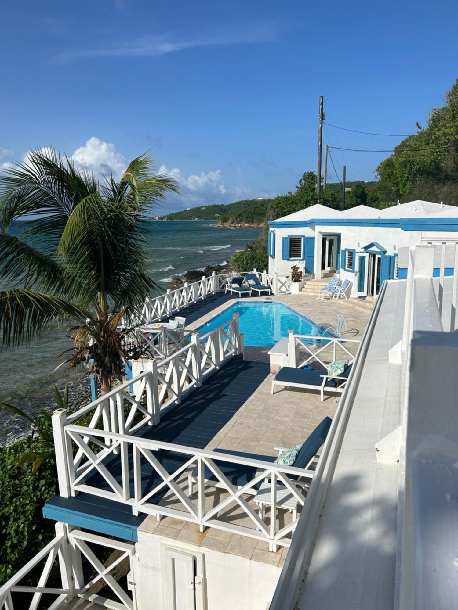 North Star Villa Oceanfront Family-Retreat With Pool Frederiksted Esterno foto